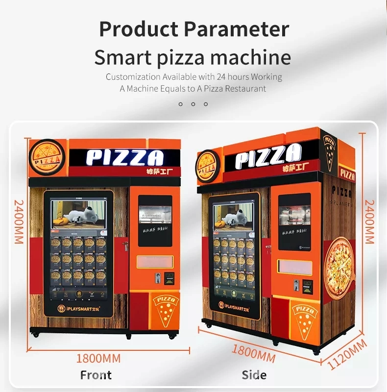 Self-Service Pizza Vending Machines Cooking Hot Food Fully Automatic Smart Equipment