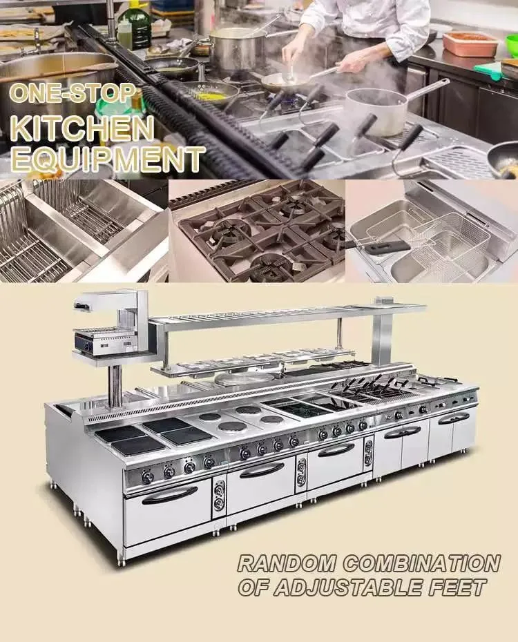 Heavybao Cooking Stoves One-Stop Solution Fast Food Catering Equipment for Star Hotel