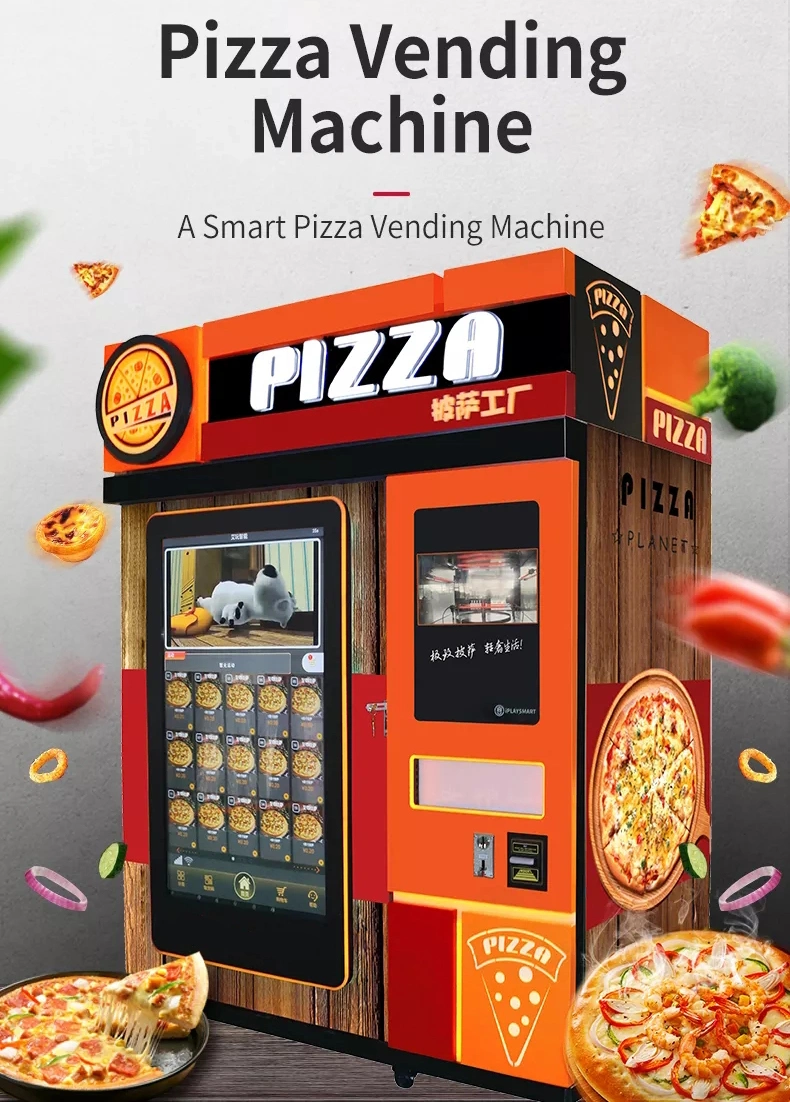 Self-Service Pizza Vending Machines Cooking Hot Food Fully Automatic Smart Equipment